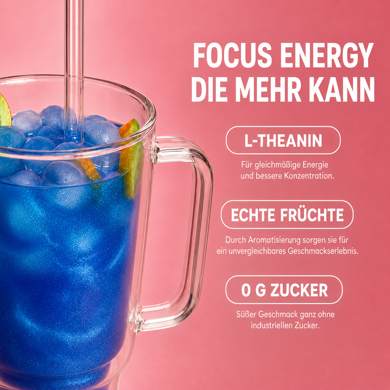 Azure Boost – Focus Energy Pulver | 30 Portionen