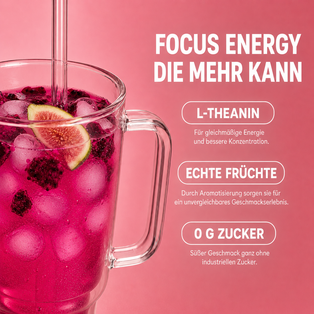 Ruby Rush – Focus Energy Pulver | 30 Portionen